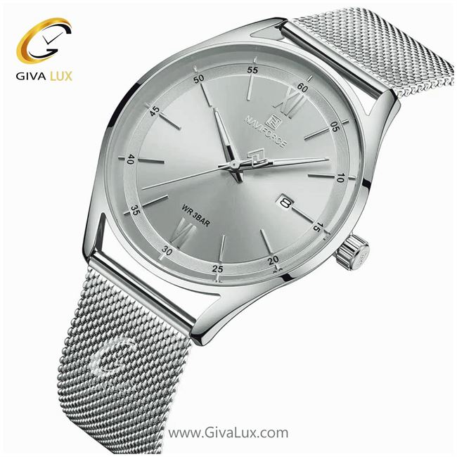 ساعت مچی مردانه بند حصیری نقره ای نوی فورس مدل NF3013 238_3013 (5).jpg